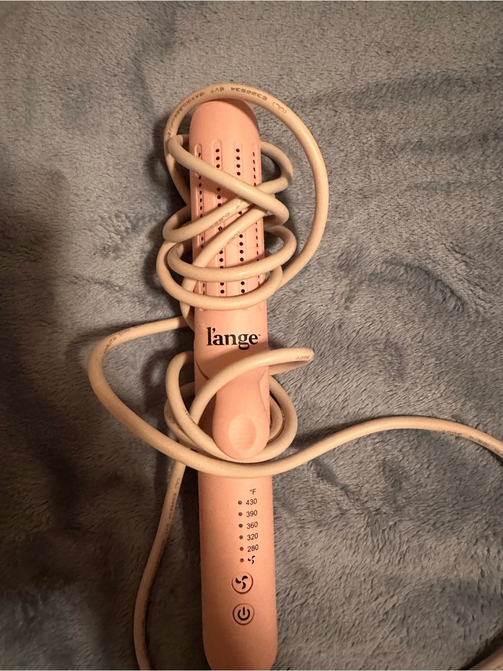 Lange Pink Hair Straightening Brush